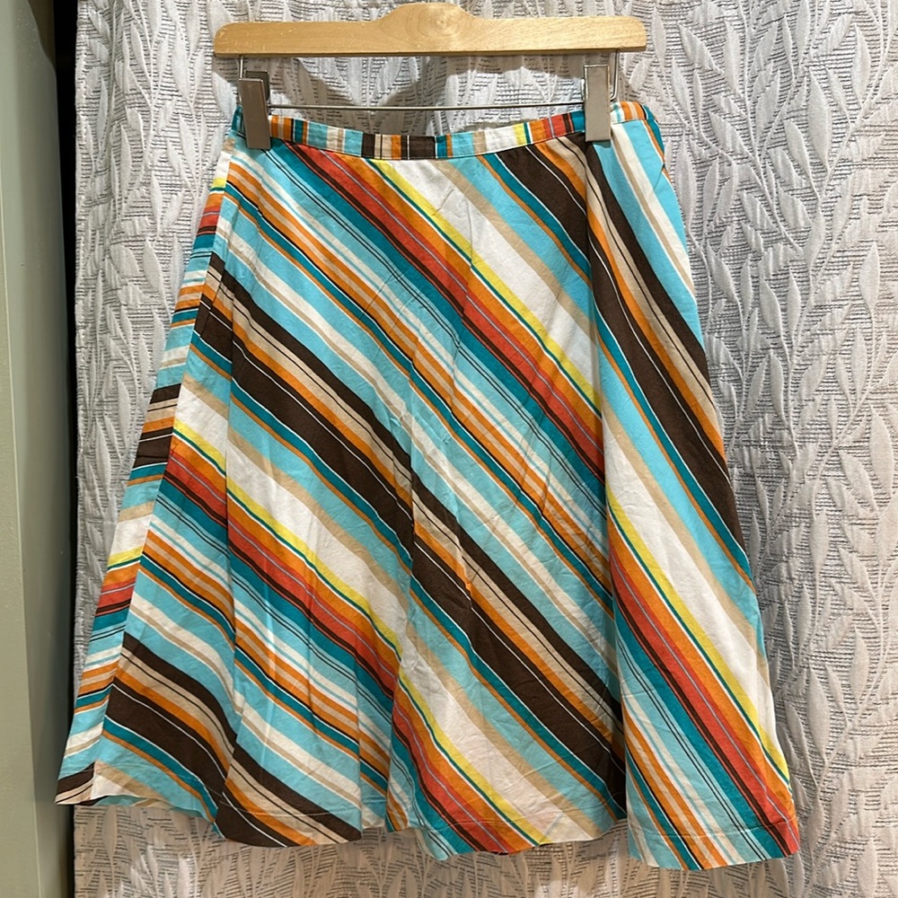 Multicolored cotton skirt